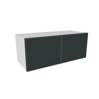 Frameless Midnight Glass - 30"W × 12"H Standard Wall Cabinet