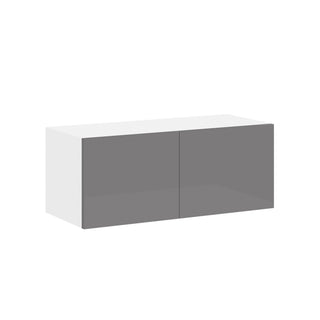 Frameless High-Glossy Gray - 30"W × 12"H Standard Wall Cabinet