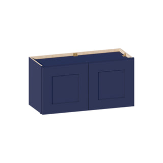 Navy Blue - 30"W × 15"H Standard Wall Cabinet