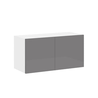 Frameless High-Glossy Gray - 30"W × 15"H Standard Wall Cabinet