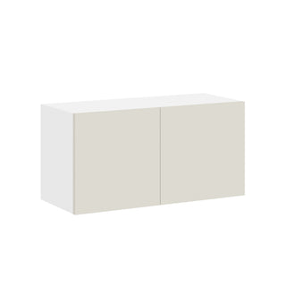 Frameless Matte Ivory - 30"W × 15"H Standard Wall Cabinet