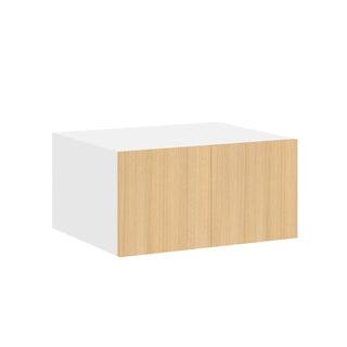 Frameless Oak Blonde - 30"W × 18"H Deep (24") Wall Bridge Cabinet