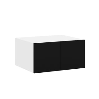 Frameless Matte Black - 30"W × 18"H Deep (24") Wall Bridge Cabinet