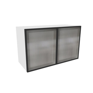 Frameless Crystal Glass - 30"W × 18"H Standard Wall Cabinet
