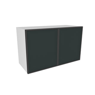 Frameless Midnight Glass - 30"W × 18"H Standard Wall Cabinet