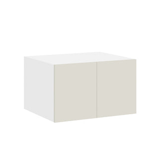 Frameless Matte Ivory - 30"W × 24"H Deep (24") Wall Bridge Cabinet