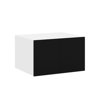 Frameless Matte Black - 30"W × 24"H Deep (24") Wall Bridge Cabinet