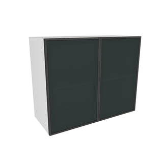 Frameless Midnight Glass - 30"W × 24"H Standard Wall Cabinet