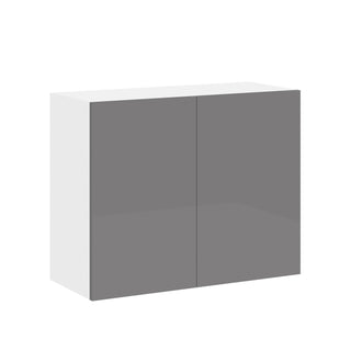 Frameless High-Glossy Gray - 30"W × 24"H Standard Wall Cabinet