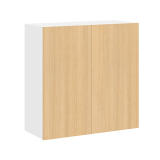Frameless Oak Blonde - 30"W × 30"H Standard Wall Cabinet