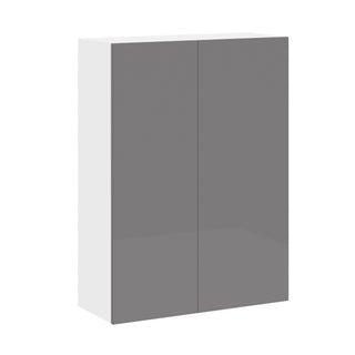 Frameless High-Glossy Gray - 30"W × 42"H Standard Wall Cabinet