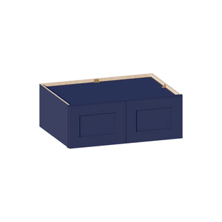Navy Blue - 33"W × 12"H Deep (24") Wall Bridge Cabinet