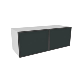 Frameless Midnight Glass - 33"W × 12"H Standard Wall Cabinet