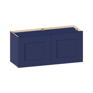 Navy Blue - 33"W × 15"H Standard Wall Cabinet