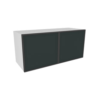 Frameless Midnight Glass - 33"W × 15"H Standard Wall Cabinet