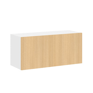 Frameless Oak Blonde - 33"W × 15"H Standard Wall Cabinet