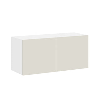 Frameless Matte Ivory - 33"W × 15"H Standard Wall Cabinet