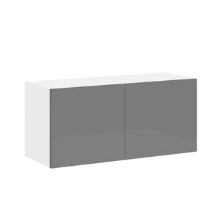 Frameless High-Glossy Gray - 33"W × 15"H Standard Wall Cabinet