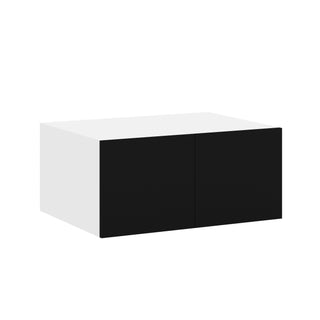 Frameless Matte Black - 33"W × 18"H Deep (24") Wall Bridge Cabinet