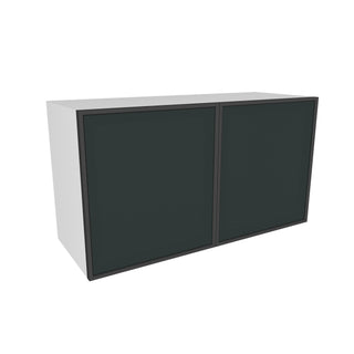 Frameless Midnight Glass - 33"W × 18"H Standard Wall Cabinet