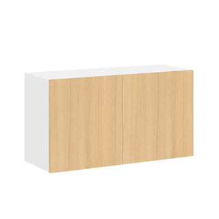 Frameless Oak Blonde - 33"W × 18"H Standard Wall Cabinet