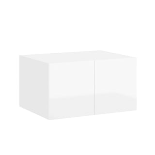 Frameless High-Glossy White - 33"W × 24"H Deep (24") Wall Bridge Cabinet