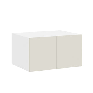Frameless Matte Ivory - 33"W × 24"H Deep (24") Wall Bridge Cabinet