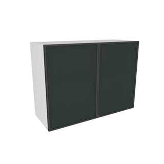 Frameless Midnight Glass - 33"W × 24"H Standard Wall Cabinet