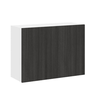 Frameless Oak Shade - 33"W × 24"H Standard Wall Cabinet