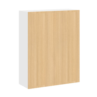 Frameless Oak Blonde - 33"W × 42"H Standard Wall Cabinet