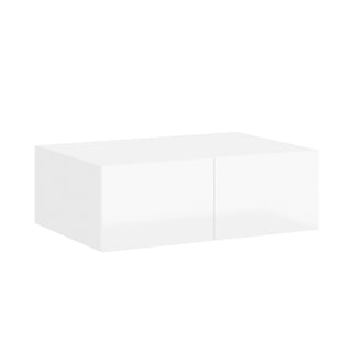 Frameless High-Glossy White - 36"W × 12"H Deep (24") Wall Bridge Cabinet