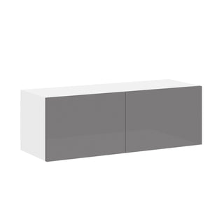 Frameless High-Glossy Gray - 36"W × 12"H Standard Wall Cabinet