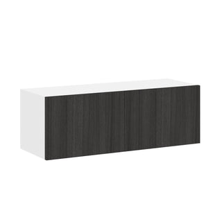 Frameless Oak Shade - 36"W × 12"H Standard Wall Cabinet