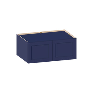 Navy Blue - 36"W × 15"H Deep (24") Wall Bridge Cabinet