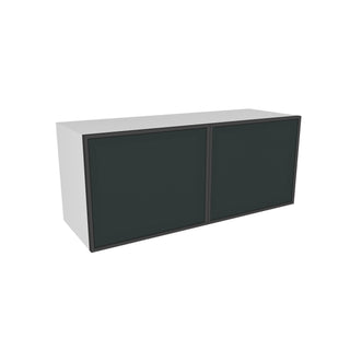 Frameless Midnight Glass - 36"W × 15"H Standard Wall Cabinet