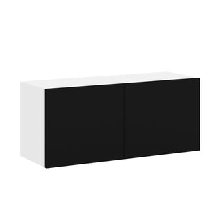 Frameless Matte Black - 36"W × 15"H Standard Wall Cabinet
