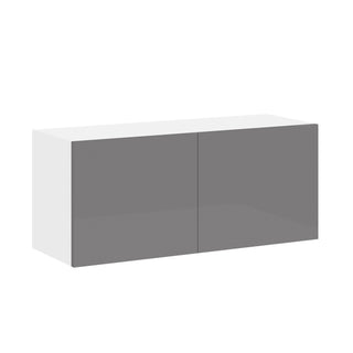 Frameless High-Glossy Gray - 36"W × 15"H Standard Wall Cabinet