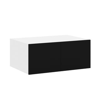 Frameless Matte Black - 36"W × 18"H Deep (24") Wall Bridge Cabinet