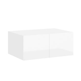Frameless High-Glossy White - 36"W × 18"H Deep (24") Wall Bridge Cabinet