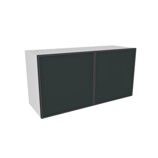 Frameless Midnight Glass - 36"W × 18"H Standard Wall Cabinet