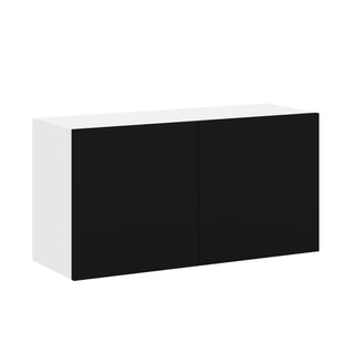 Frameless Matte Black - 36"W × 18"H Standard Wall Cabinet