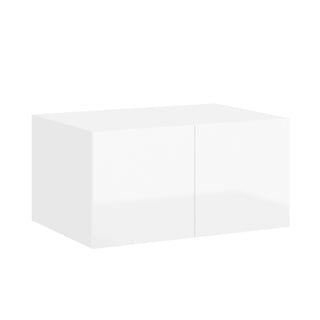 Frameless High-Glossy White - 36"W × 24"H Deep (24") Wall Bridge Cabinet