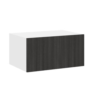 Frameless Oak Shade - 36"W × 24"H Deep (24") Wall Bridge Cabinet