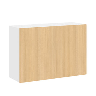 Frameless Oak Blonde - 36"W × 24"H Standard Wall Cabinet