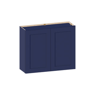 Navy Blue - 36"W × 30"H Standard Wall Cabinet