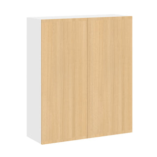 Frameless Oak Blonde - 36"W × 42"H Standard Wall Cabinet