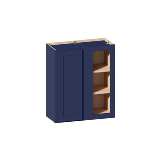 Navy Blue - 24"W × 30"H Blind Corner Wall Cabinet