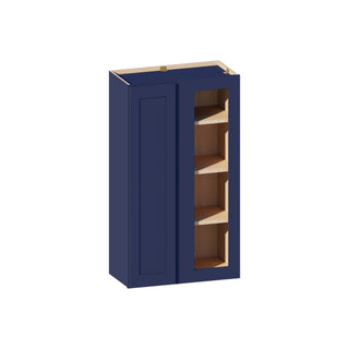 Navy Blue - 24"W × 42"H Blind Corner Wall Cabinet