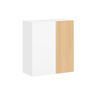 Frameless Oak Blonde - 27"W × 30"H Blind Corner Wall Cabinet
