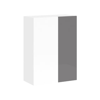 Frameless High-Glossy Gray - 27"W × 36"H Blind Corner Wall Cabinet